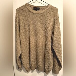 Vintage Harry Rosen Italy knit textured round cotton sweater street grunge M